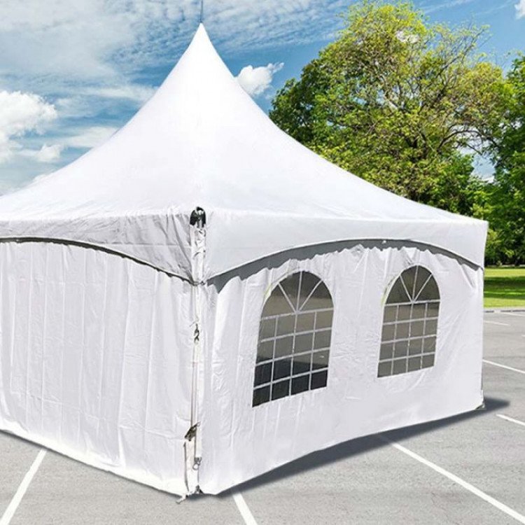 Enclosed 20 x 20 High Peak Tent Rental