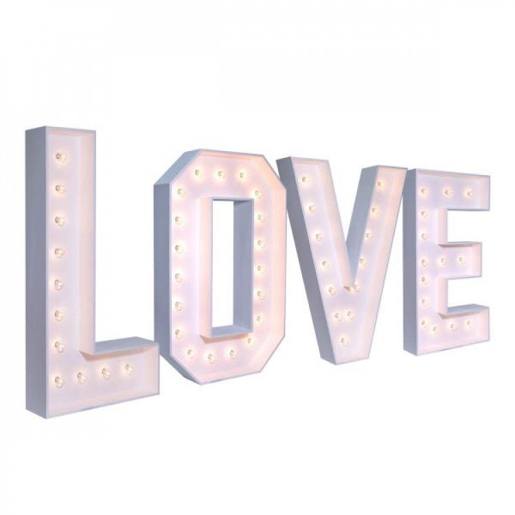 4 Foot LOVE Marquee Letters